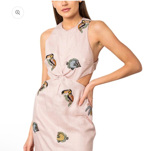 Alemais embroidered open back cut out dress - Picture 2 of 9